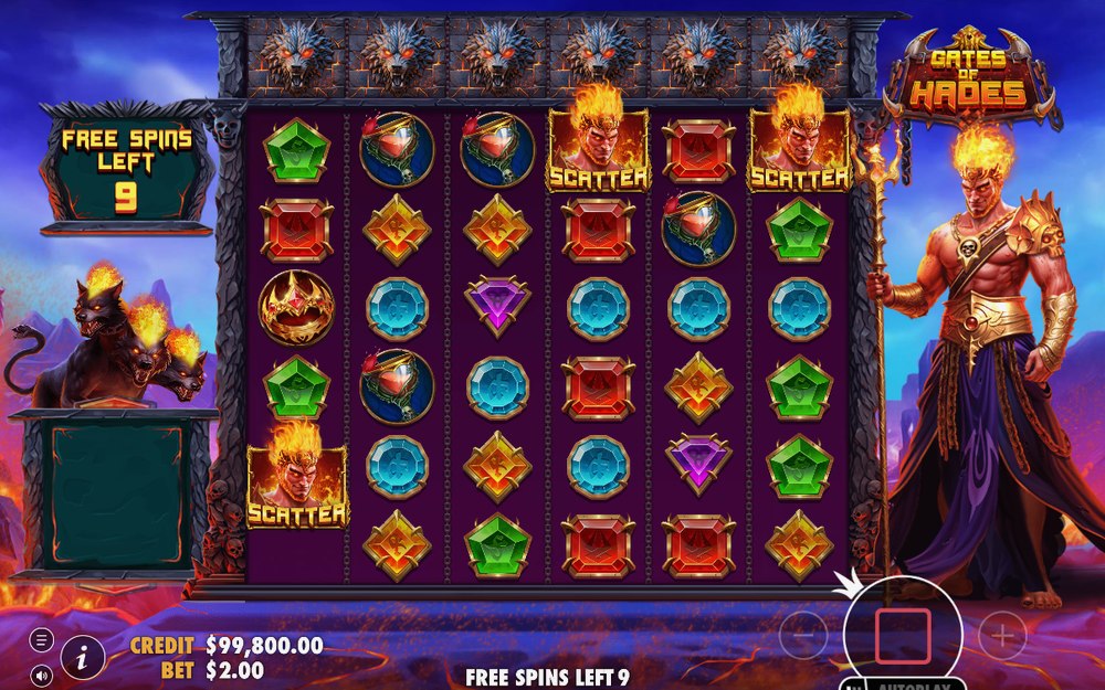 Freispielrunde mit WILD METER, der über alle Spins mitläuft